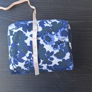 Floral Blue Cosmetic Bag